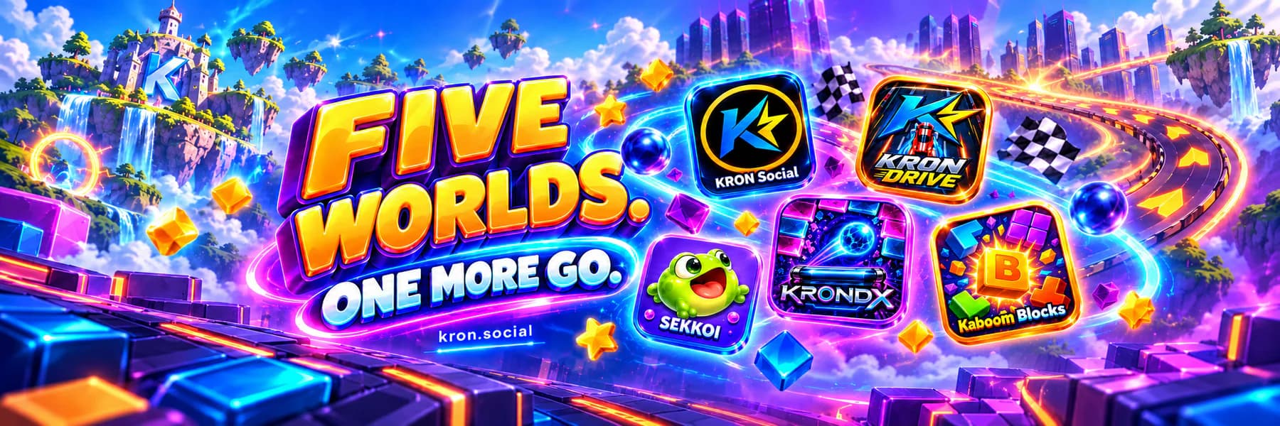 KRON Game Factory — KRON Drive, KRONDX, Sekkoi and Kaboom Blocks