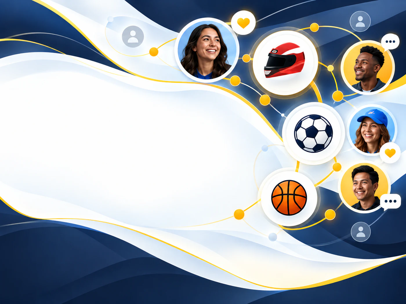 Sports fans connected through football, basketball and Formula 1